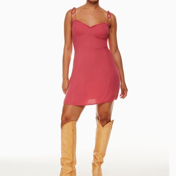 Wilfred Aritzia NWT Fable Mini Dress Sweetheart Bustier pink 90s Y2k Size 8 - Picture 10 of 10